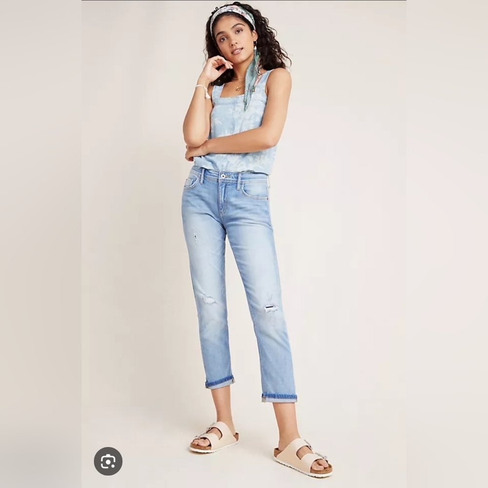 ❤️ NWOT! ANTHROPOLOGIE PILCRO SLIM BOYFRIEND JEANS, MID-RISE, 4 (27)